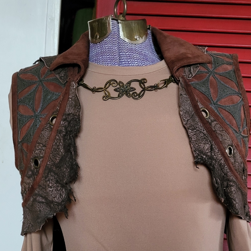 Infinity Now Leather/Suede Quilted Vest